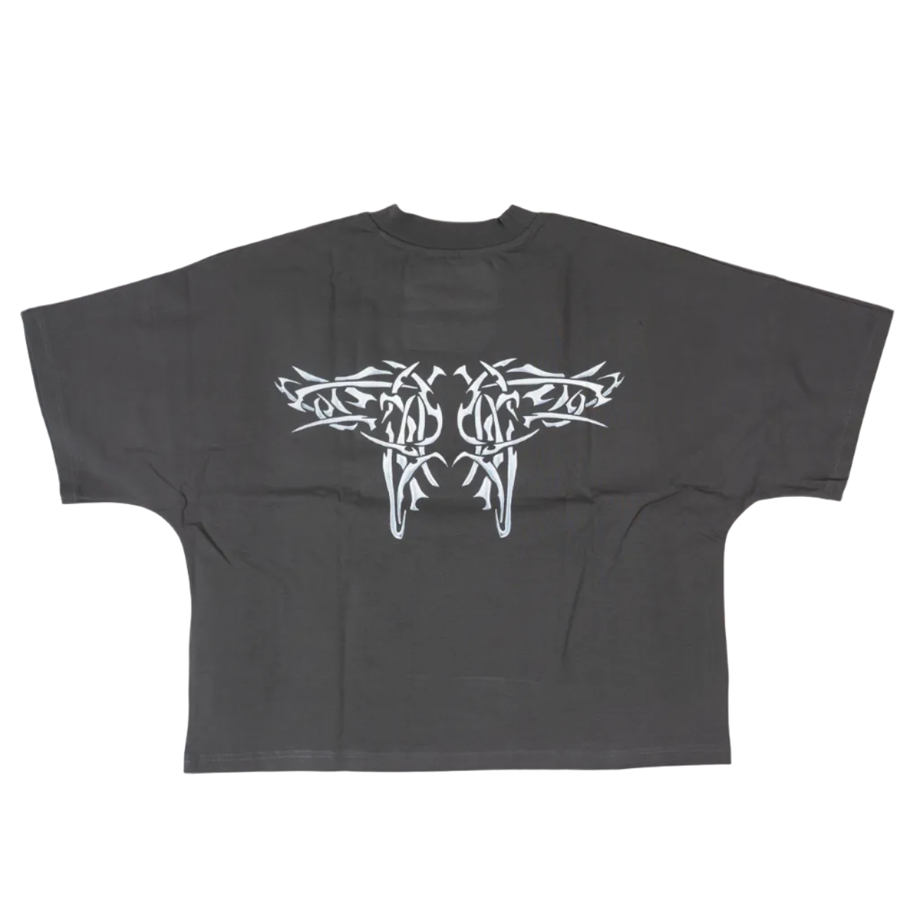 Box Fit Tribal Tee Grey